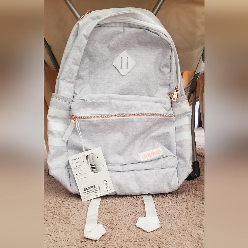 Light Grey Adidas Backpack